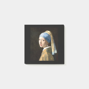 Post-it® Fille d'art avec une perle oreille par Vermeer