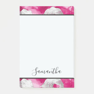 Post-it® Fille rose blanc Abstrait