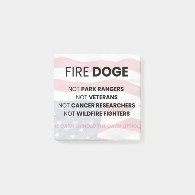 Post-it® Fire DOT Pas Rangers Cancer Recherche Anciens comb (Devant)