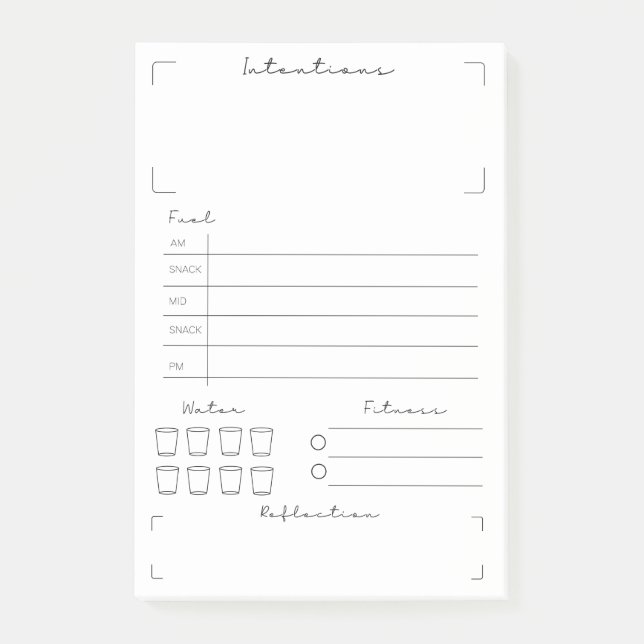 Post-it® Fitness et Health Tracker (Devant)