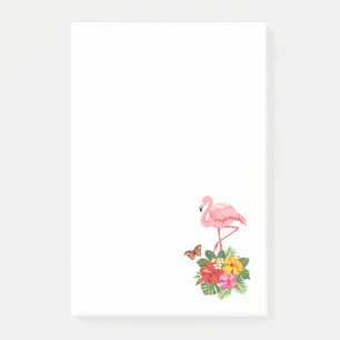 Post-it® Flamant rose rose & Hibiscus Tropical Fancy