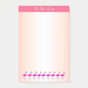 Post-it® Flamants roses & calligraphie sur tons roses