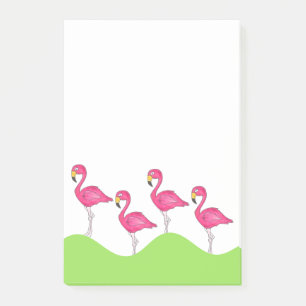 Post-it® Flamants roses d'oiseaux de Flamant rose rose trop