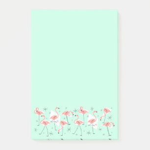 Post-it® Flamants roses Retro Green Large post-it note vert