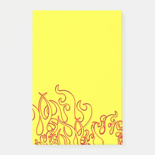 Post-it® Flames personnalisées cool Post-It-Notes (Devant)