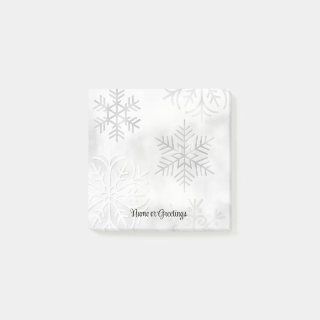 Post-it® Fléchettes de neige grise neige Post personnel It  (Devant)