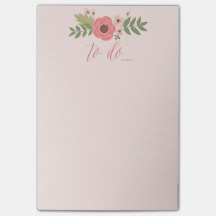 Post-it® Fleur à faire liste post-it note