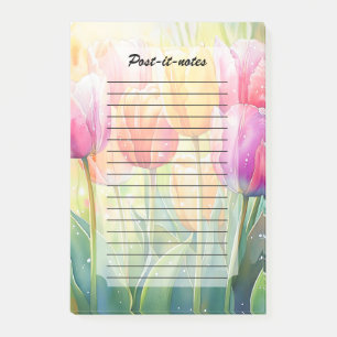 Post-it® Fleur Aquarelle Ressort Jardin Tulip