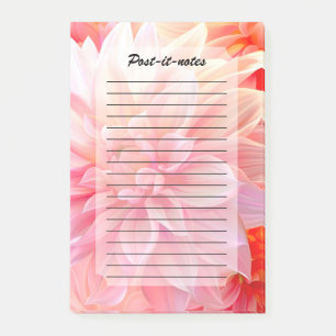 Post-it® Fleur de dahlia brune de Pêche