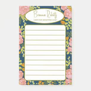Post-it® Fleur de liste d'épicerie sur mesure