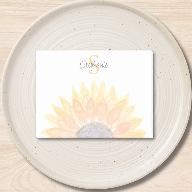 Post-it® Fleur de monogramme (Créateur téléchargé)
