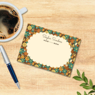 Post-it® Fleur de pouvoir floral rétro vintage