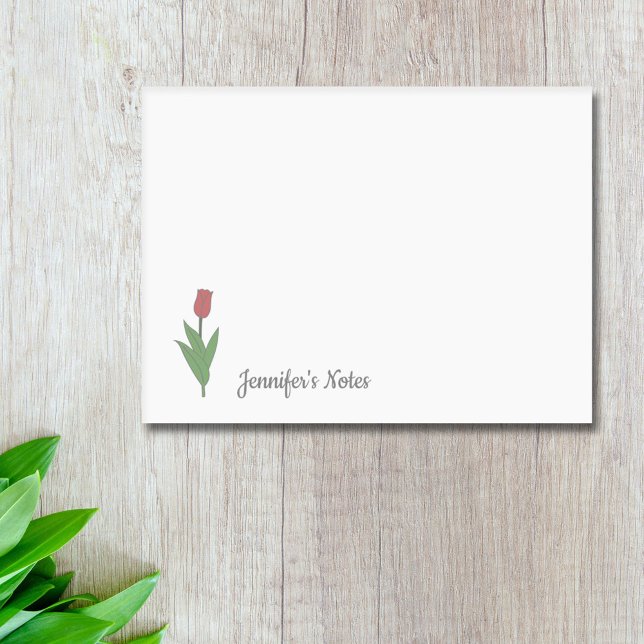 Post-it® Fleur de Tulipe Botanique Pastel (Botanical Tulip Pastel Flower Post-it Notes)