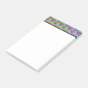 Post-it® FLEUR DE VIE - motif à dégradés multicolores