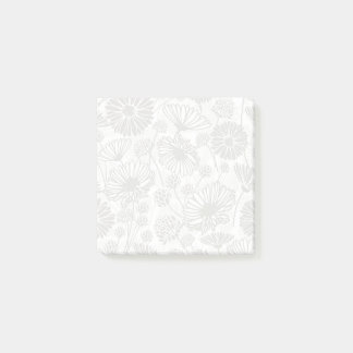 Post-it® Fleur douce (Gris | BLANCHE)