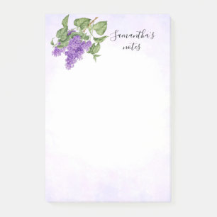 Post-it® Fleur Lilac Vintage Botanique violet vert Floral