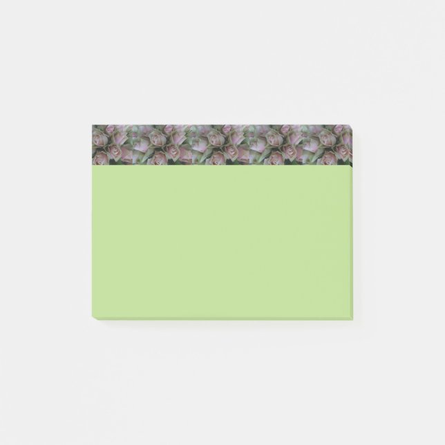 Post-it® Fleur Love Rose Roses Printemps Green Post il note (Devant)