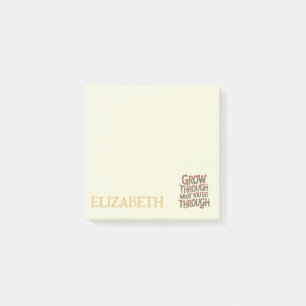 Post-it® Fleur pastel Croissance mentale Enseignant Élève 