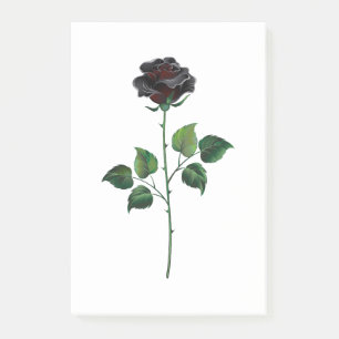 Post-it® Fleur rose noire