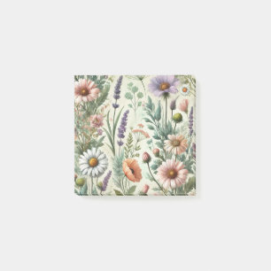 Post-it® Fleur sauvage aquarelle parfait pour le printemps