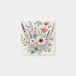 Post-it® Fleur sauvage aquarelle parfait pour le printemps 