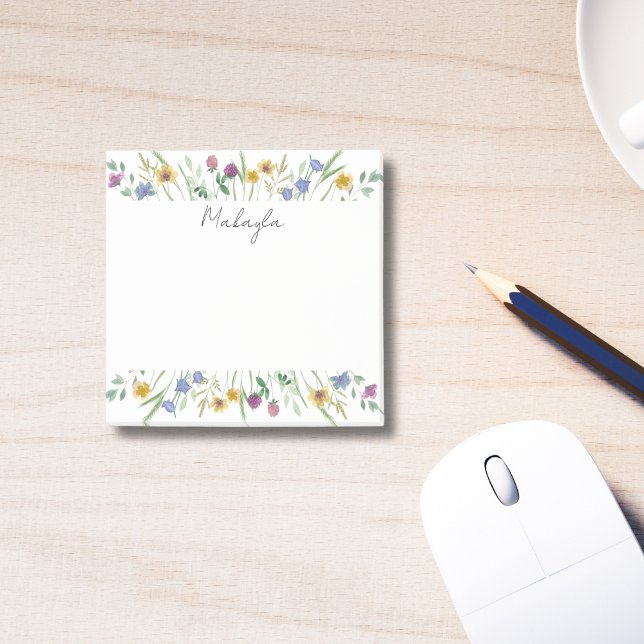 Post-it® Fleur sauvage personnalisé (Créateur téléchargé)