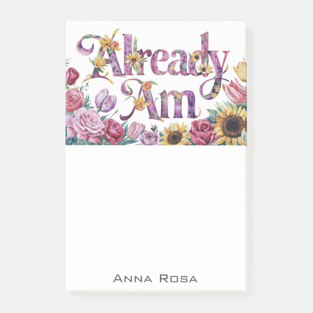 Post-it® *~* Fleurs 1 DÉJÀ AM AP85 Manifestation (Devant)