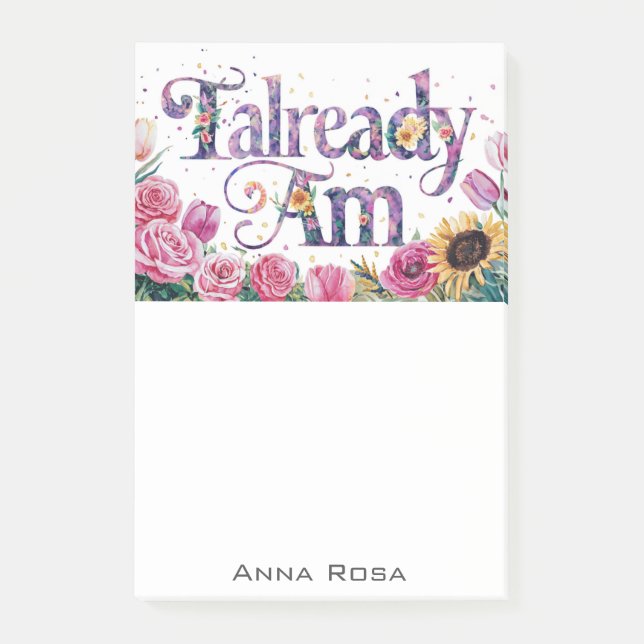 Post-it® *~* Fleurs 2 DÉJÀ AM AP85 Manifestation (Devant)