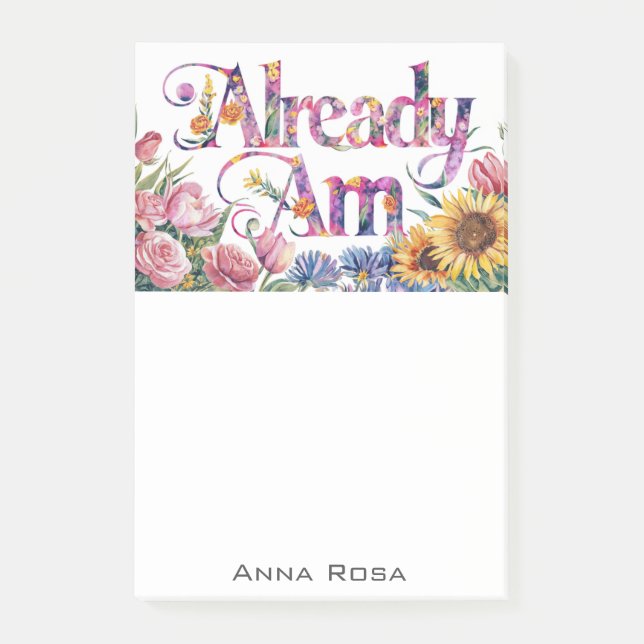 Post-it® *~* Fleurs 3 DÉJÀ AM AP85 Manifestation (Devant)