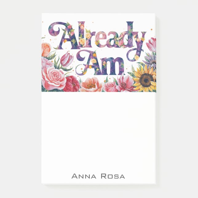 Post-it® *~* Fleurs 8 DÉJÀ AM AP85 Manifestation (Devant)