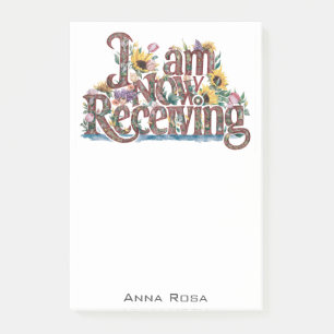 Post-it® *~* Fleurs 8 JE REÇOIS MAINTENANT LE Manifeste AP8