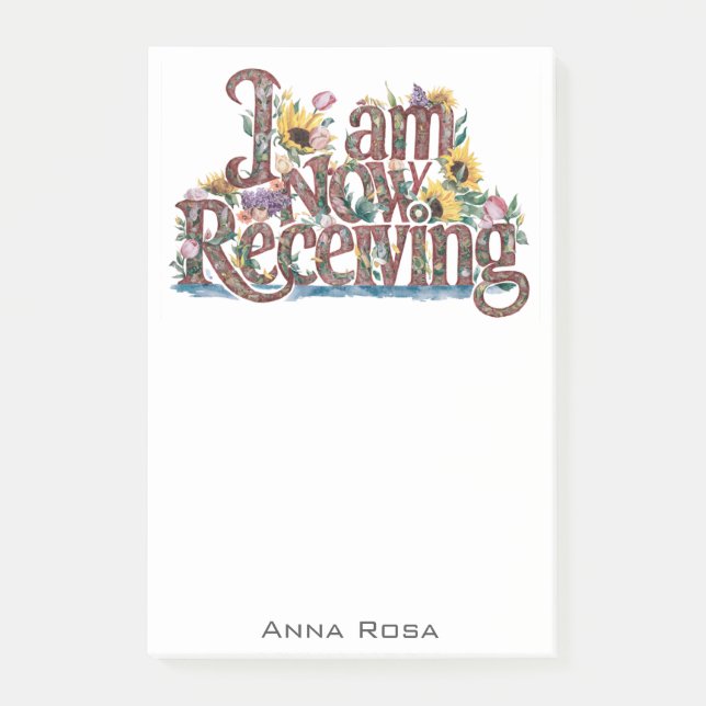 Post-it® *~* Fleurs 8 JE REÇOIS MAINTENANT LE Manifeste AP8 (Devant)