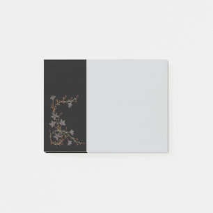 Post-it® Fleurs Art Déco sur fond noir