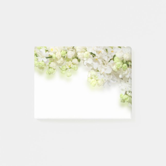Post-it® Fleurs blanches post-it-notes (Devant)