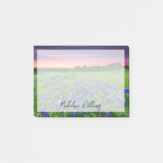 Post-it® Fleurs | Bluebonnets à Sunset Texas (Devant)