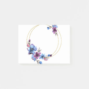Post-it® Fleurs Bordure circulaire Frame floral limite Fram