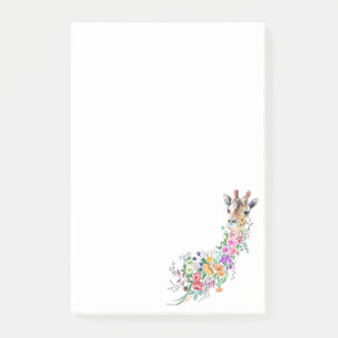 Post-it® Fleurs colorées Bouquet Giraffe Notes collantes