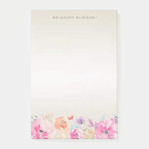 Post-it® Fleurs Colorées Modernes-Personnalisées