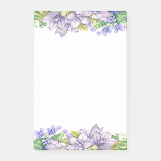 Post-it® Fleurs d'aquarelle adorables (Devant)