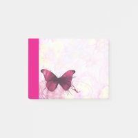Fleurs d'aquarelle rose et jaune avec papillon