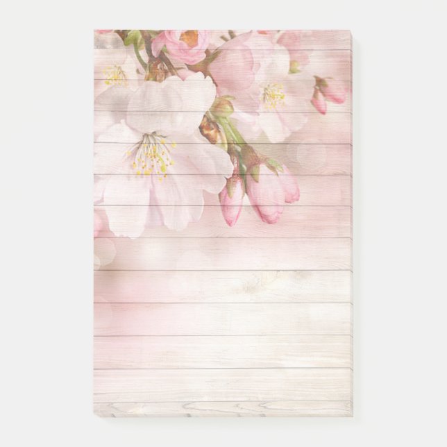 Post-it® Fleurs de pomme rose et blanche (Devant)