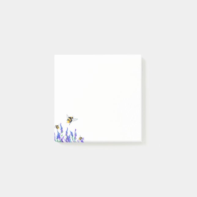 Post-it® Fleurs de printemps et notes collantes d'abeilles (Devant)