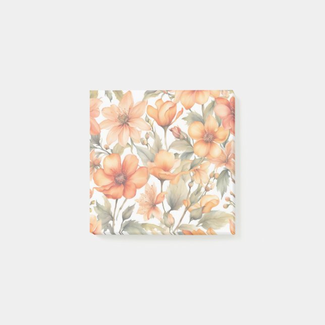 Post-it® Fleurs de printemps rouges (Devant)