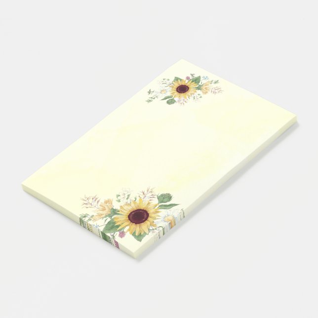 Post-it® Fleurs de soleil (Incliné)