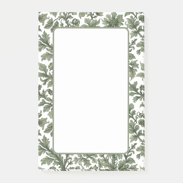 Post-it® fleurs et feuilles vertes (Devant)