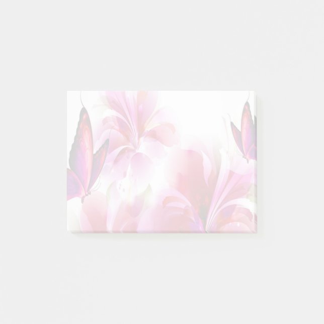 Post-it® Fleurs et papillons (Devant)