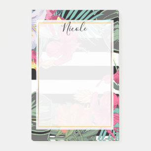 Post-it® Fleurs florales tropicales Feuilles Chic Glam bota