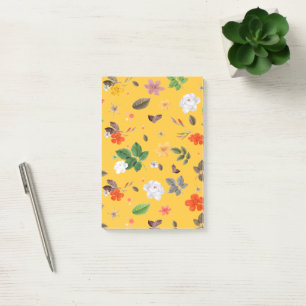 Post-it® Fleurs jaunes et roses blanches 10