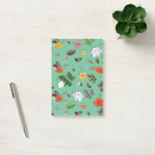 Post-it® Fleurs jaunes et roses blanches 14