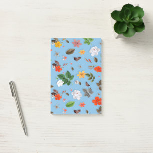 Post-it® Fleurs jaunes et roses blanches 18